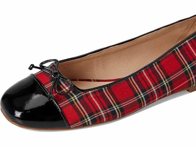 (取寄) ジャック ロジャース レディース ケンリン キャップ トゥ バレエ - Jack Rogers women Jack Rogers Kenlyn Cap Toe Ballet - Plaid/Patent Red Plaid/Blackの通販は
