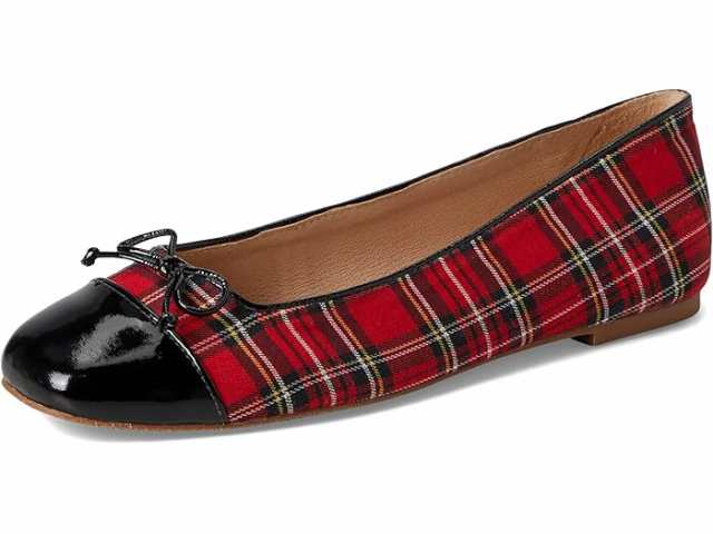 (取寄) ジャック ロジャース レディース ケンリン キャップ トゥ バレエ - Jack Rogers women Jack Rogers Kenlyn Cap Toe Ballet - Plaid/Patent Red Plaid/Blackの通販は