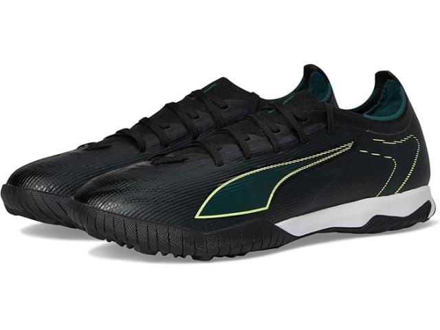 (取寄) プーマ メンズ ウルトラ 6 マッチ ターフ トレーナー サッカー クリーツ PUMA men Ultra 6 Match Turf Trainer Soccer Cleats Black/Fizzy Light/Green Terrain