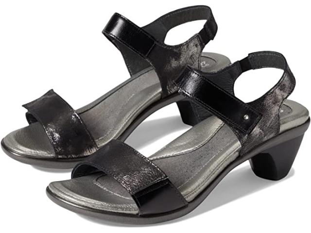 (取寄) ナオト レディース  Naot women Naot Extant Metallic Onyx Leather/Black Madras Leatherの通販は