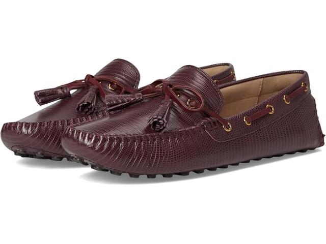 (取寄) コールハーン レディース ドライバーズ Cole Haan women Gissella Ds Black Garnet Lizard Print Leather