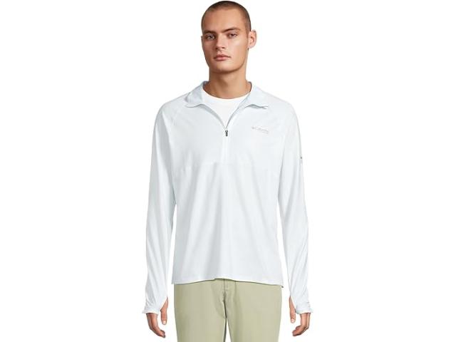 (取寄) コロンビア メンズ サミット バレー ロング スリーブ ハーフ ジップ Columbia men Summit Valley Long Sleeve Half Zip White