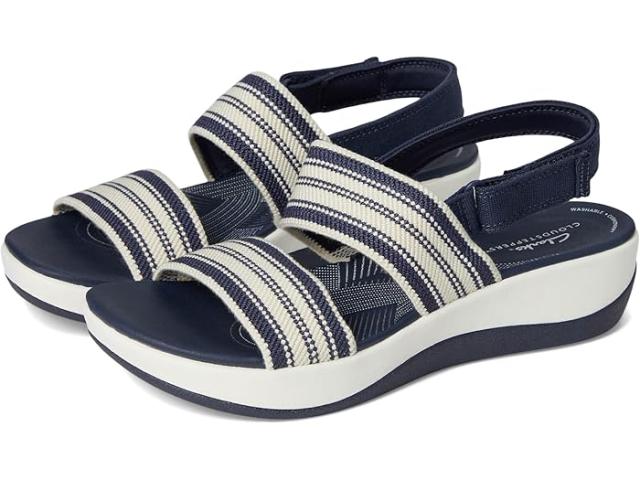 (取寄) クラークス レディース アーラ ストロール Clarks women Arla Stroll Navy Multi Textile