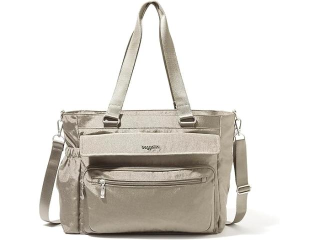 (取寄) バッガリーニ レディース モダン ラップトップ トート Baggallini women Baggallini Modern Laptop Tote Sterling Shimmer