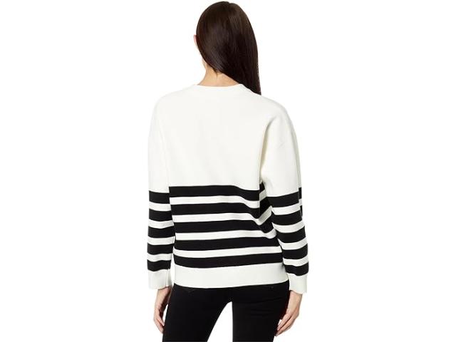 (取寄) イングリッシュ ファクトリー レディース ストライプ ラウンド ネック セーター English Factory women Stripe Round Neck Sweater Ivory/Black 取寄) イングリッシュ ファクトリー レディース ストライプ ラウンド