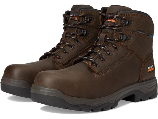 (取寄) アリアット メンズ ターボ 6 ウォータープルーフ カーボン トゥ ワーク ブーツ Ariat men Turbo Duratread 6