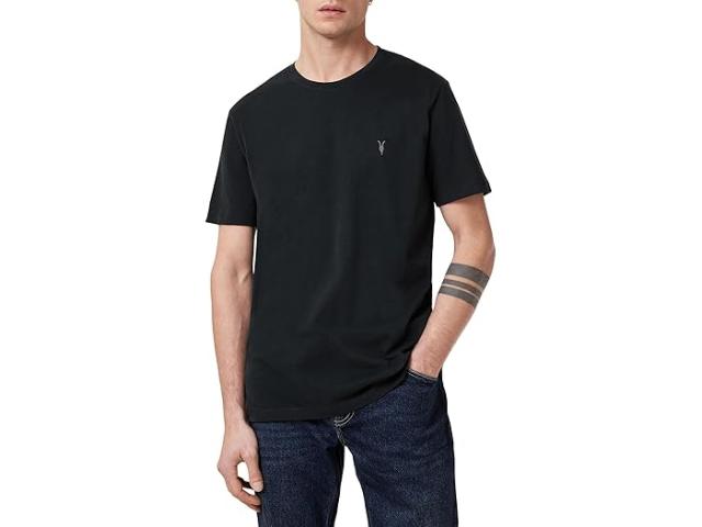 (取寄) オールセインツ メンズ ブレース ショート スリーブ クルー AllSaints men Brace Short Sleeve Crew Jet Blackの通販は