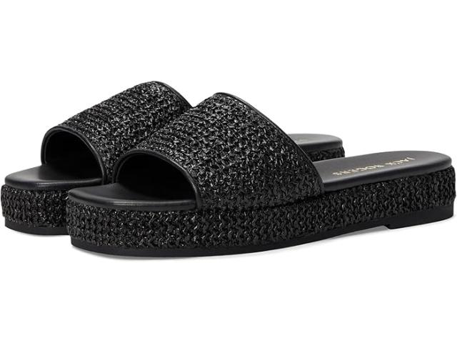 (取寄) ジャック ロジャース レディース ベイ フラットフォーム サンダル - ラフィア Jack Rogers women Bay Flatform Sandal - Raffia Black