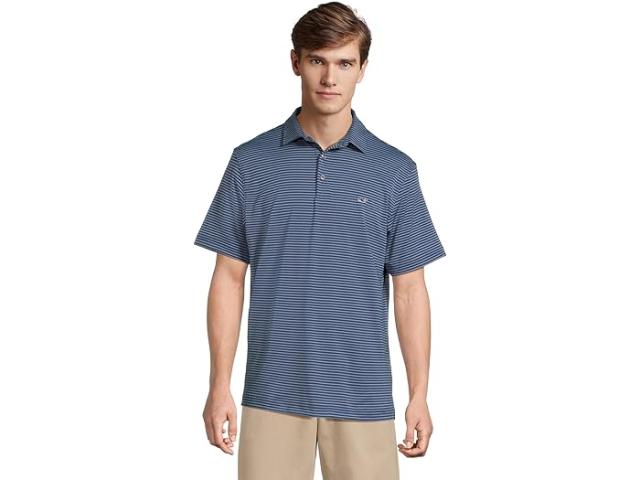 (取寄) ヴィンヤードヴァインズ メンズ ブラッドリー ストライプ サンカティ ポロ Vineyard Vines men Bradley Stripe Sankaty Polo Blue/Sum Evening