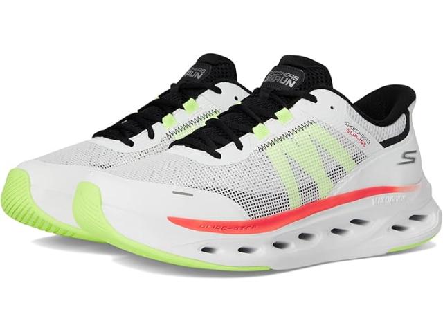 (取寄) スケッチャーズ メンズ ハンズ フリー スリップ-インス マックス クッショニニグ グライド-ステップ - スニーカー SKECHERS men Hands Free Slip-ins Max Cushioning Glide-Step - Advert Sneaker White/Multi