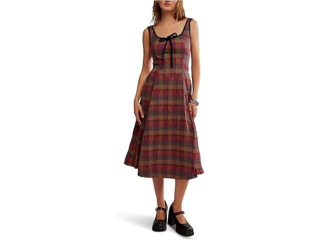 (取寄) フリーピープル レディース フレイヤ プレイド ミディ Free People women Freya Plaid Midi Cherry Combo