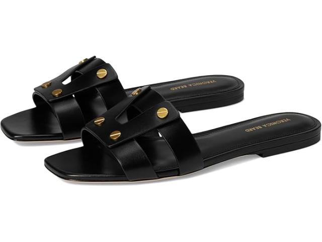 (取寄) ベロニカ ビアード レディース ビア スライド Veronica Beard women Via Slide Black Leather