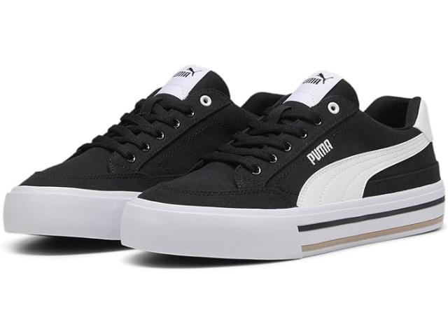 (取寄) プーマ メンズ コート クラシック バルク シューズ PUMA men Court Classic Vulc Shoes Puma Black/Puma White