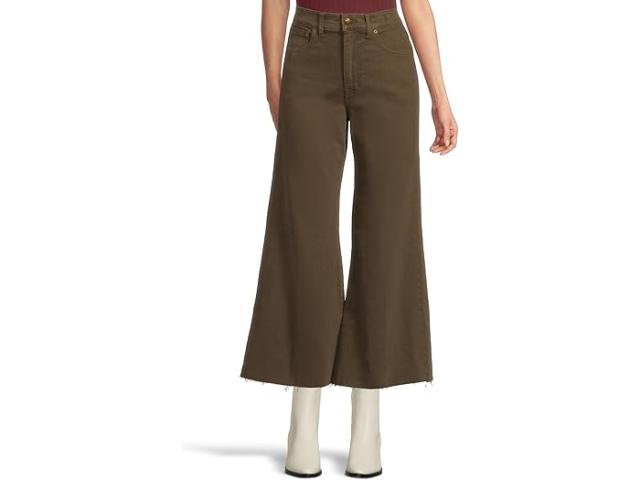 (取寄) メイドウェル レディース フレアード ワイド-レッグ クロップ ジーン イン ダーク モカ Madewell women Flared Wide-Leg Crop Jean in Dark Mocha Dark Mocha