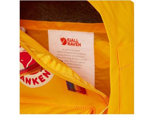 (取寄) フェールラーベン レインボー ミニ Fjllrven Fjallraven Kanken Rainbow Mini Warm Yellow/Rainbow Patternの通販は