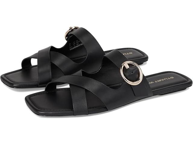 (取寄) スチュアート ワイツマン レディース ヴィラ スライド Stuart Weitzman women Villa Slide Black