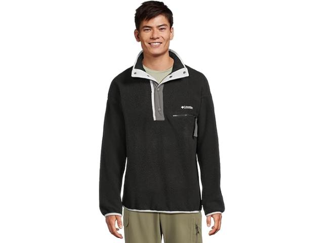 (取寄) コロンビア メンズ ヘルベティア リ ハーフ スナップ フリース Columbia men Helvetia II Half Snap Fleece Black