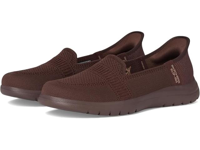 (取寄) スケッチャーズ レディース オン-ザ-ゴー フレックス - カメリア ハンズ フリー スリップインズ SKECHERS women On-The-Go Flex - Camellia Hands Free Slip-Ins Chocolate