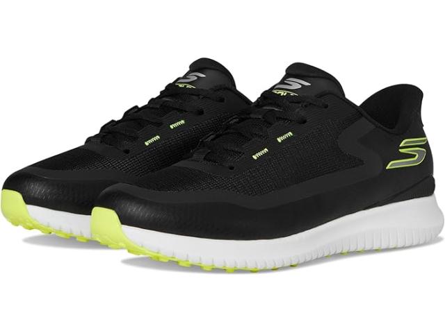 (取寄) スケッチャーズ ゴルフ メンズ フライト スパイクレス スリップ-イン ゴルフ シューズ Skechers GO GOLF men Skechers GO GOLF Flite Spikeless Slip-In Golf Shoe Blackの通販は