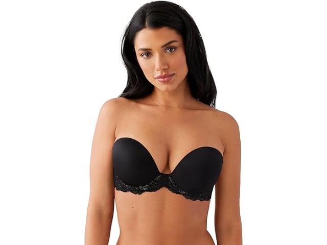 (取寄) ワコール レディース プッシュ-アップ ストラップレス ブラ Wacoal women Self-Assured Push-Up Strapless Bra Black