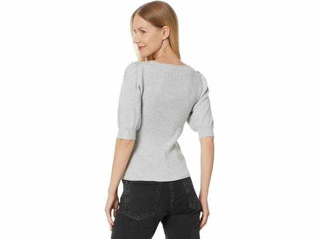 (取寄) リラ P レディース フル スリーブ スクエア ネック セーター Lilla P women Lilla P Full Sleeve Square Neck Sweater Heather Greyの通販は