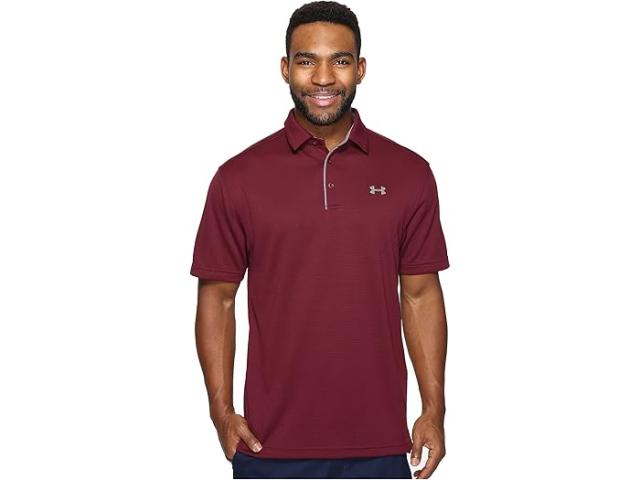 (取寄) アンダーアーマー ゴルフ メンズ テック ポロ Under Armour Golf men Under Armour Golf Tech Polo Maroon/Graphite/Graphite