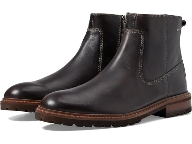 (取寄) ジョンストン&マーフィー メンズ バレット ジップ ブーツ Johnston & Murphy men Johnston & Murphy Barrett Zip Boots Charcoal Full Grain