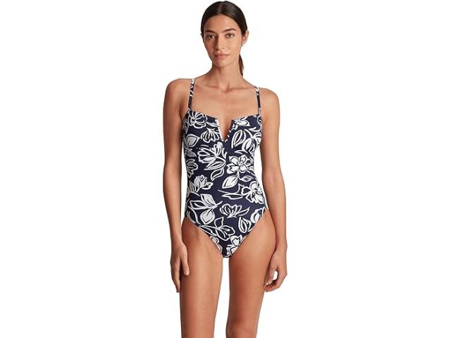 (取寄) ローレン ラルフローレン レディース アローラ フローラル U ワイヤー ワンピース Lauren Ralph Lauren women Allora Floral U Wire One-Piece Multi