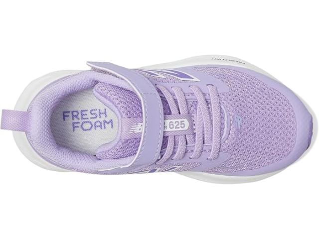 (取寄) ニューバランス キッズ フレッシュ フォーム 625 バンジー レース ウィズ トップ ストラップ (リトル キッド) New Balance Kids Fresh Foam 625 Bungee Lace with Top Strap (Little Kid) Violet Crush/Lilac Glo/White 取寄) ニューバランス キッズ フレッシュ フォーム 625 バンジー