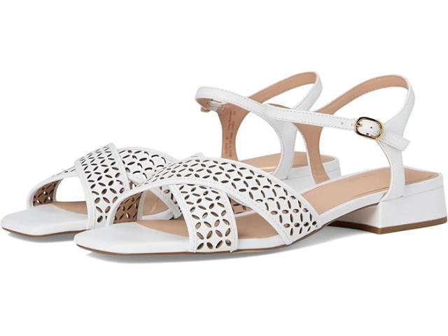 (取寄) コールハーン レディース サンダル Cole Haan women Patie Sandals White Perforated Leather