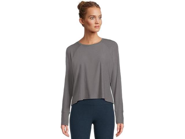(取寄) ビヨンドヨガ レディース フェザーウェイト デイドリーマー プルオーバー Beyond Yoga women Featherweight Daydreamer Pullover True Gray Heather