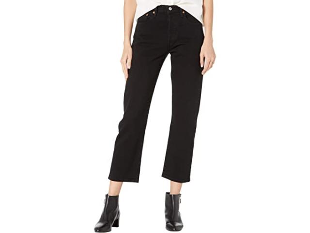 (取寄) リーバイス プレミアム レディース プレミアム 501 クロップ Levi's Premium women  Premium 501 Crop Black Sprout