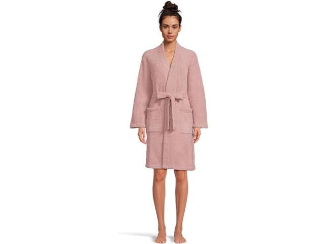 (取寄) ベアフットドリームス レディース コージシック ソリッド ローブ Barefoot Dreams women CozyChic Solid Robe Teaberry