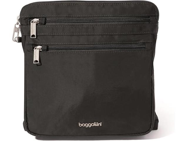 (取寄) バッガリーニ レディース セキュルテックス アンチ-シーフ ラージ クロスボディ Baggallini women Baggallini Securtex Anti-Theft Large Crossbody Charcoal