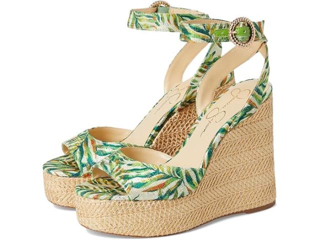 (取寄) ジェシカ シンプソン レディース エスパドリーユ ウェッジ Jessica Simpson women Kamindi Espadrille Wedge Green Multi