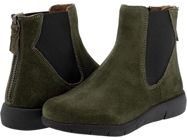 (取寄) ソフトウォーカー レディース オールバニ SoftWalk women Albany Dark Green Suede