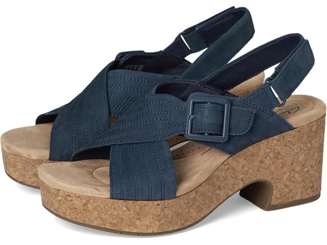 (取寄) クラークス レディース ウェスト Clarks women Nerisa West Navy Nubuck
