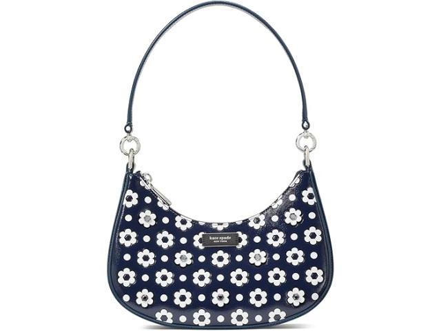 (取寄) ケイトスペード サム アイコン デイジー ドット アプリケイド サフィーノ レザー スモール コンバーチブル クロスボディ Kate Spade New York Sam Icon Daisy Dot Appliqued Saffiano Leather Small Convertible Crossbody Parisian Navy Multi