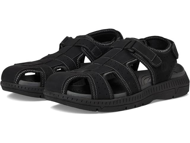 (取寄) ナン ブッシュ メンズ クローズド トゥ フィッシャーマン スポーツ リバー ライトウェイト サンダル Nunn Bush men Lauguna Closed Toe Fisherman Sport River Lightweight Sandals Blackの通販は