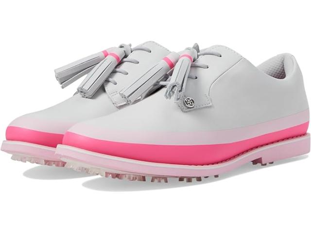 (取寄) ジーフォア レディース ギャリバン ペブル レザー タッセル タキシード ゴルフ シューズ GFORE women Gallivanter Pebble Leather Tassel Tuxedo Golf Shoes Nimbus