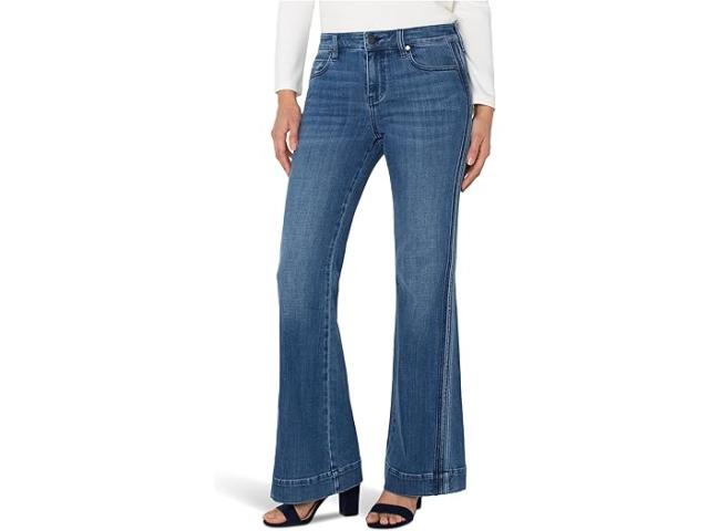 (取寄) リバプールロサンゼルス レディース ハンナ ミッドライズ フレア ジーン ウィズ セルフ トリム インシーム Liverpool Los Angeles women Hannah Mid-Rise Flare Jean With Self Trim 32'' Inseam Canyon Road