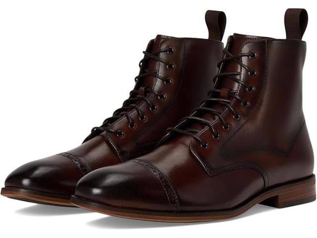 (取寄) ステイシー アダムス メンズ ヘンリー キャップ トゥ レースアップ ブート Stacy Adams men Henry Cap Toe Lace-Up Boot Brown