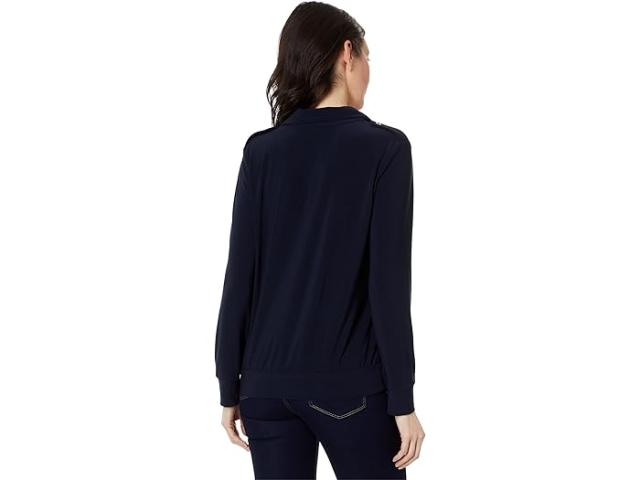 (取寄) トミーヒルフィガー レディース ロング スリーブ ユーティリティ トップ Tommy Hilfiger women Tommy Hilfiger Long Sleeve Utility Top Sky Captainの通販は