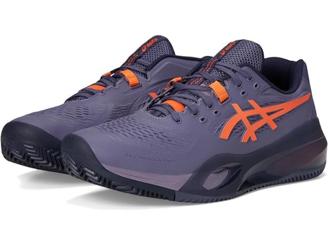 (取寄) アシックス メンズ ゲル-レゾリューション X クレイ ASICS men Gel-Resolution X Clay Greyish Purple/Nova Orange