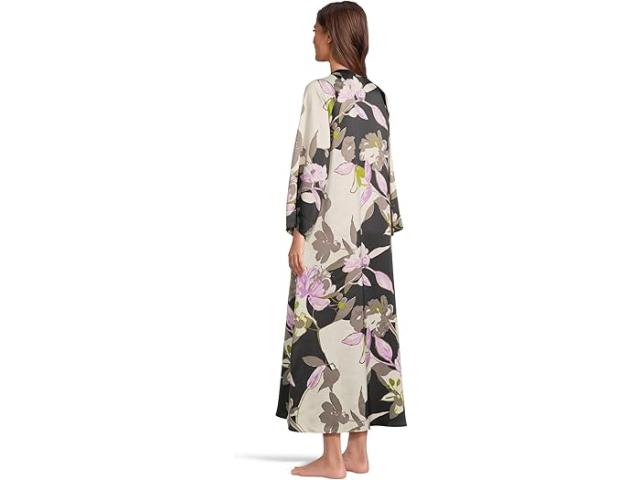 (取寄) ナトリ レディース ツバキ マンダリン ジップ カフタン Natori women Tsubaki Mandarin Zip Caftan Black Multi 取寄) ナトリ レディース ツバキ マンダリン ジップ カフタン Natori