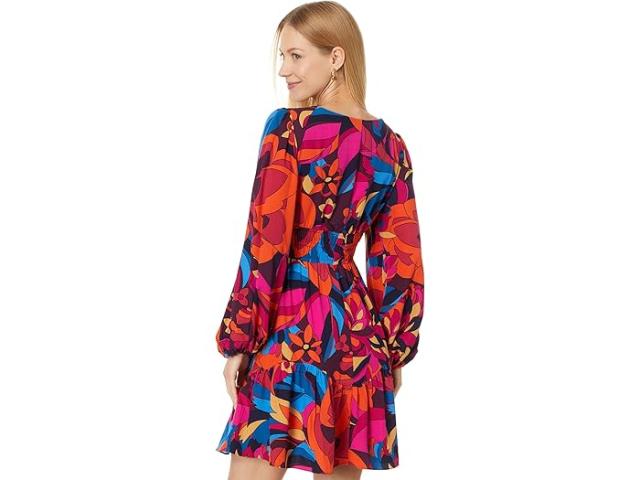 (取寄) アドリアナ パぺル レディース プリンテッド ショート ドレス Adrianna Papell women Printed Short Dress Blue Multi 1 Adrianna Papell ドレスPrinted Short Flounce Dressレディース