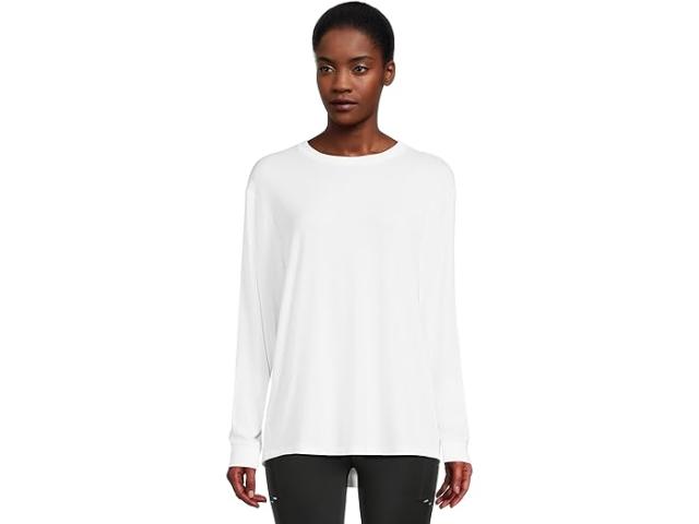 (取寄) ナイキ レディース ワン リラックスド-フィット ドライ-フィット ロング-スローブ トップ Nike women One Relaxed Dri-fit Long-sleeve Top White
