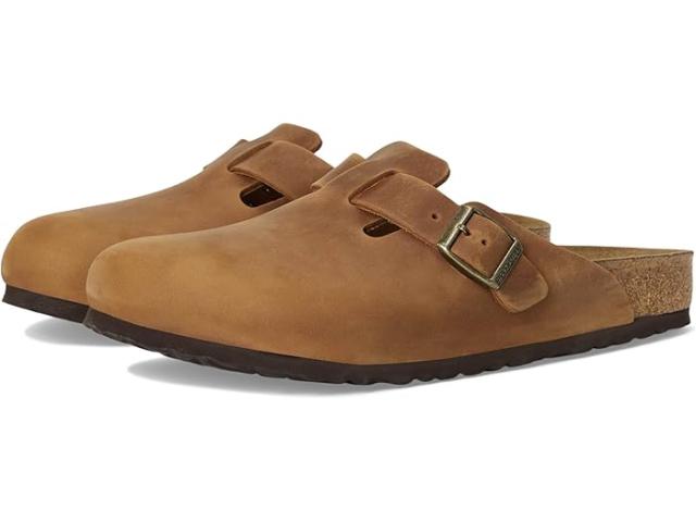 (取寄) ビルケンシュトック ボストン - オイルド レザー (ユニセックス) Birkenstock Boston - Oiled Leather (Unisex) Cognac