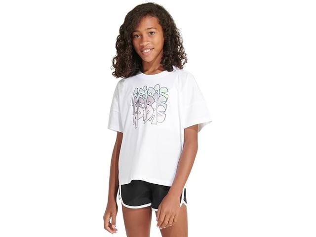 (取寄) アディダス キッズ ガールズ ルーズ ボックス ティー S24(ビッグ キッド) adidas Kids girls adidas Kids Loose Box Tee S24(Big Kid) White Multiの通販は