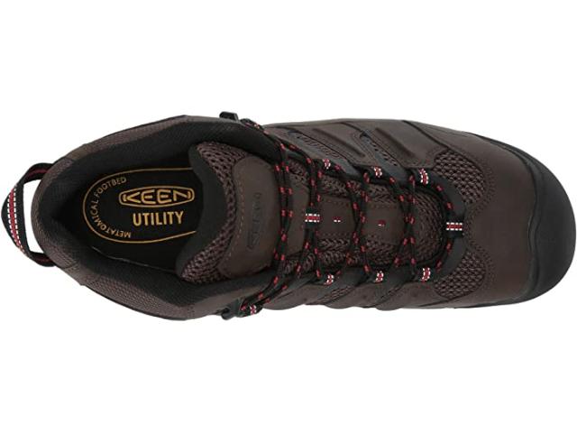 (取寄) キーン ユーティリティ メンズ ランシング ミッド ウォータープルーフ スティール トゥ KEEN Utility men  Lansing Mid Waterproof Steel Toe Cascade Brown/Brindleの通販は